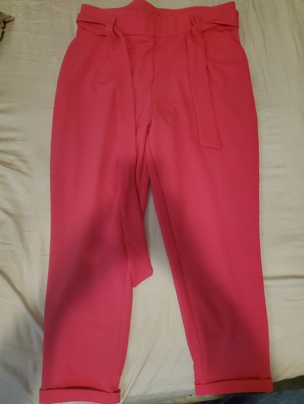 Jules & Leopold Coral-Pink Blouse with Label Detail